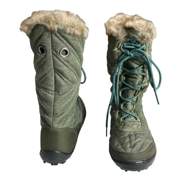 Columbia Minx Mid III Omni-Heat Women's Boots WinterSnow Hiking Waterproof Sz 8