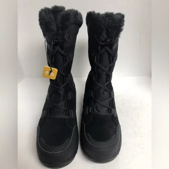 Columbia Women’s Ice Maiden II, Black Waterproof Winter Boots, Size 9M