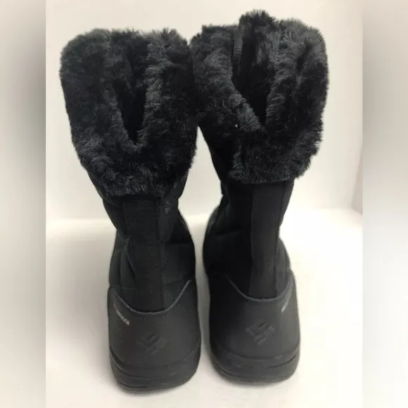 Columbia Women’s Ice Maiden II, Black Waterproof Winter Boots, Size 9M
