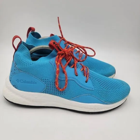 Columbia Breeze Cyan Blue White Hiking Shoes BM0082-434 Men Sz 11 EUC Worn 1X