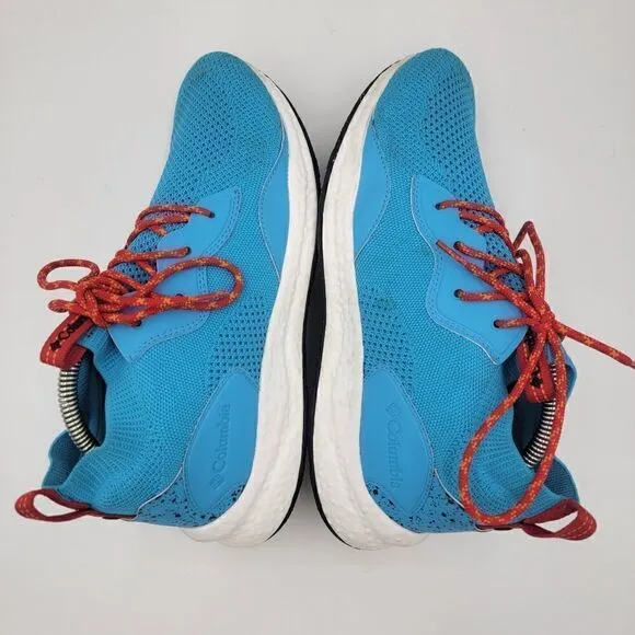 Columbia Breeze Cyan Blue White Hiking Shoes BM0082-434 Men Sz 11 EUC Worn 1X