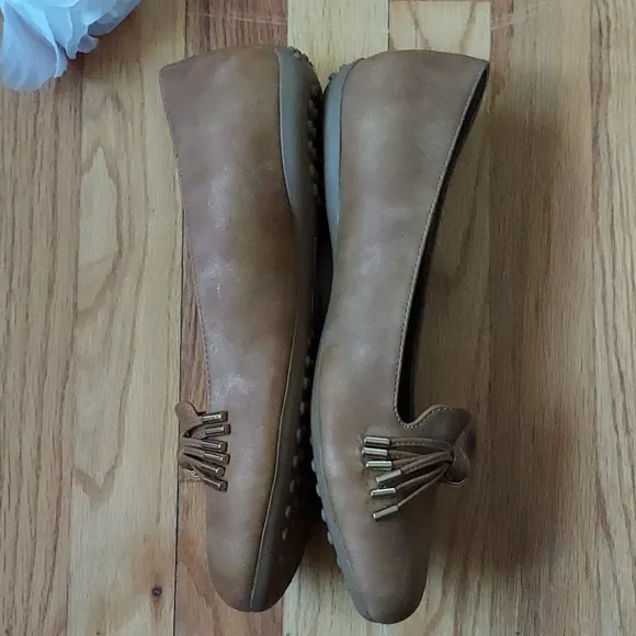 Comfortview Brown Tassell Bow Loafers Size 11WW