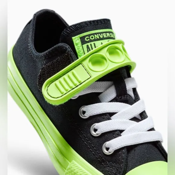 CONVERSE Kids All Star Bubble Strap Easy-On Brights Shoes Sneakers Sz 3 Youth
