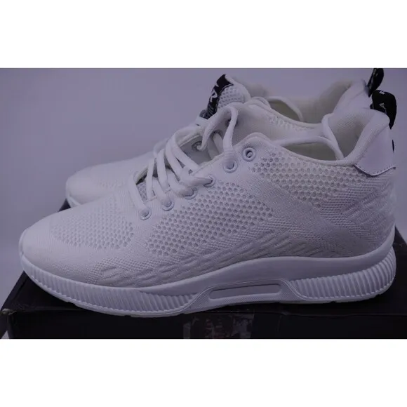 Conzuri New Official V2 Cloud Runner Lifted (2.4&quot;) White Shoes Men US Sz 7 EU 40