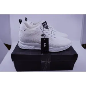 Conzuri New Official V2 Cloud Runner Lifted (2.4&quot;) White Shoes Men US Sz 7 EU 40