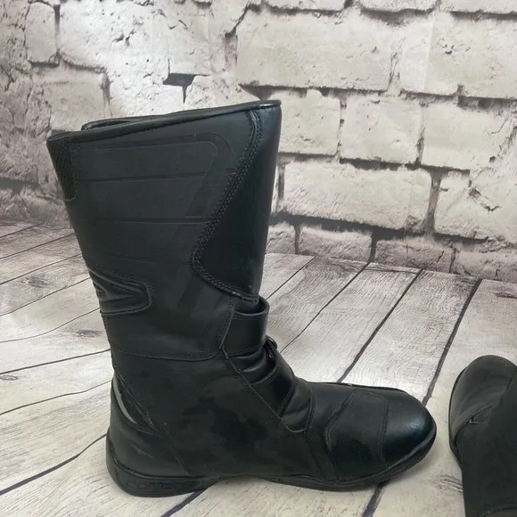 Cortech Accelerator‎ Mens Size 14 XC Boots Waterproof Oil Resistant Black