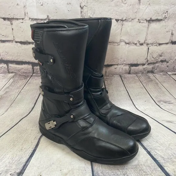 Cortech Accelerator‎ Mens Size 14 XC Boots Waterproof Oil Resistant Black