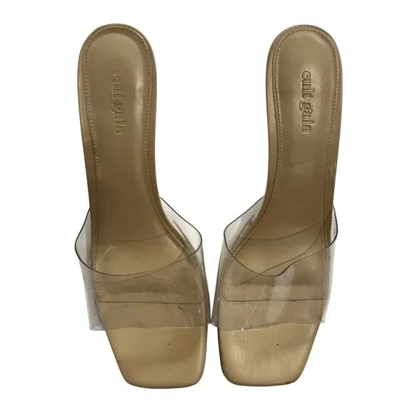 Cult Gaia Scrunch Sandal in Natural