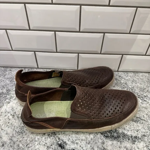 Cushe Shumakers Maek Slip On Shoes Leather Brown Mens Size 13