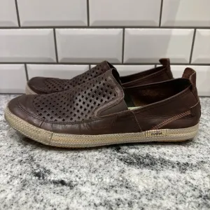 Cushe Shumakers Maek Slip On Shoes Leather Brown Mens Size 13