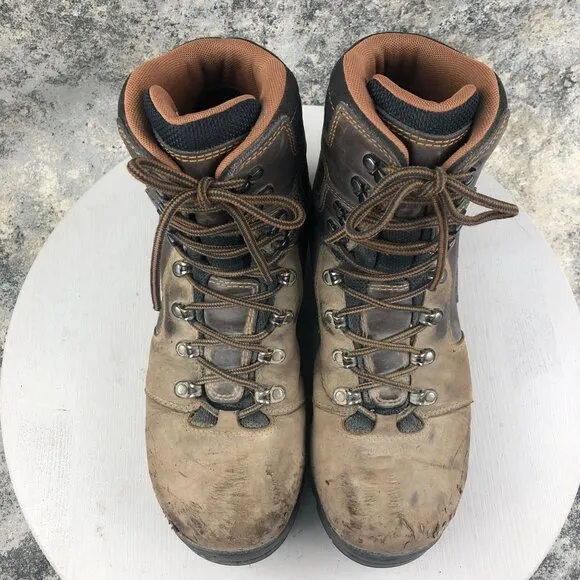 Danner Men's Size 10EE Vicious 8&quot; Brown Leather Composite Toe Work Boots 13868