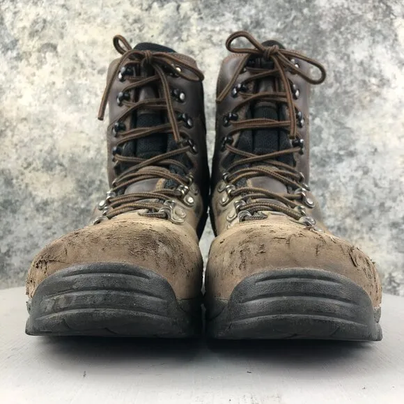 Danner Men's Size 10EE Vicious 8&quot; Brown Leather Composite Toe Work Boots 13868