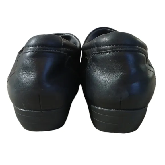 Dansko Franny Black Leather Comfort Shoes size 8