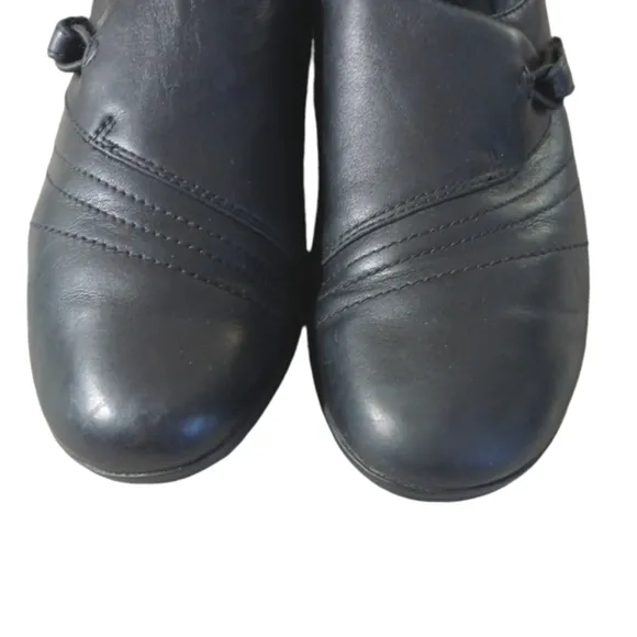 Dansko Franny Black Leather Comfort Shoes size 8
