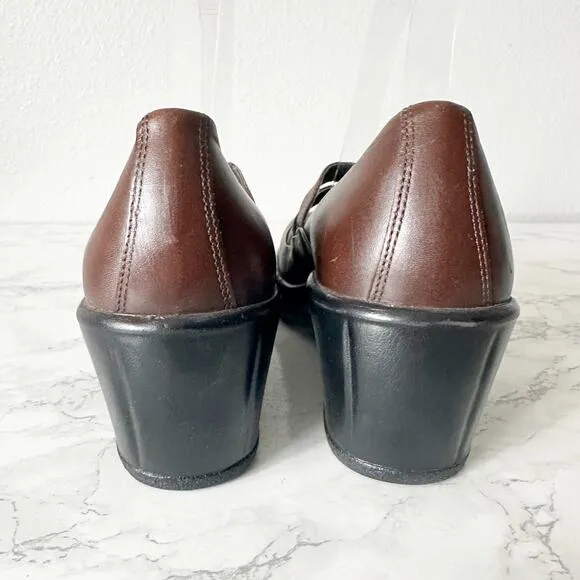 Dansko Smooth Dark Brown Leather Mary Jane Shoes Women’s EU Size 41 US Size 11