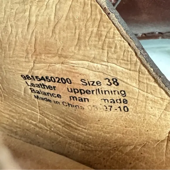 Dansko Solstice Brown Leather Slip On Clogs Women Size 8