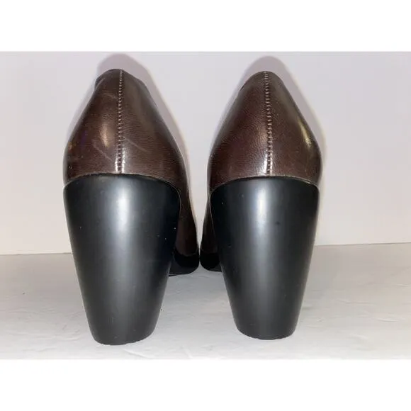 Dansko Sz 37 Us 6.5-7 Brown Leather Tara Mary Jane Hook And Loop Strap Shoes