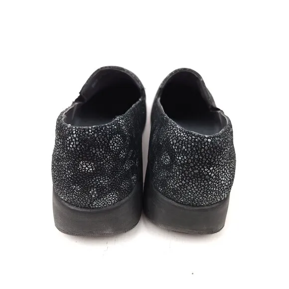 Dansko Winona Clogs Shoes Women's Size 38 US 7.5-8 Black Silver Comfort Slip On