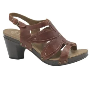 Dansko Women's Brown Leather Heeled Ankle Strap Sandals EU42 US11.5 NWOB