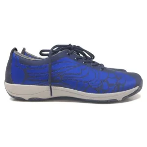 Dansko Womens Hanna Comfort Sneakers Shoes Blue Lace Up Geometric Size 40 9.5-10