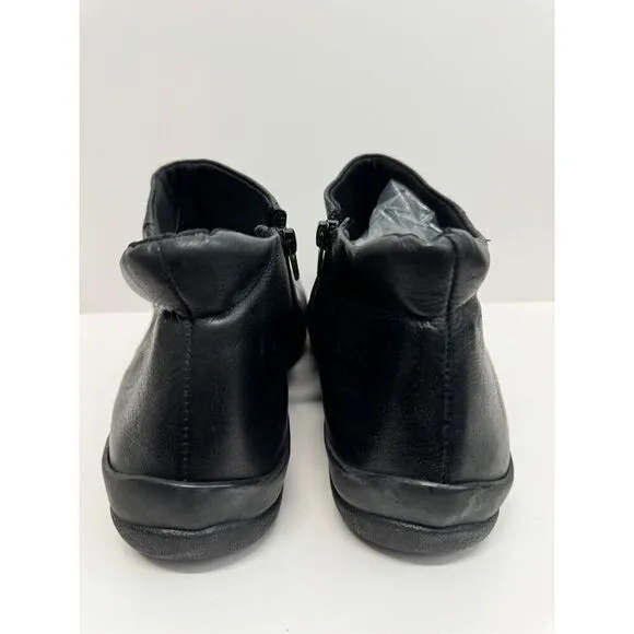 David Tate Sportivo Waterproof Bootie Size 11 Black Leather Pull On Boots