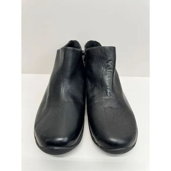 David Tate Sportivo Waterproof Bootie Size 11 Black Leather Pull On Boots