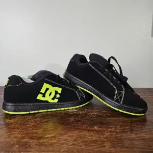 DC Shoes Mens Gaveler Skate Shoes Lime Green Black Size 7.5 ADYS100536-BL4