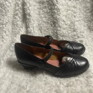 De Comfort Cindee leather Black Mary Jane Shoes with BOA closure system SZ12W