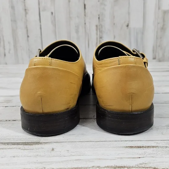 Dolce &amp; Gabanna Leather Monk Strap Shoes