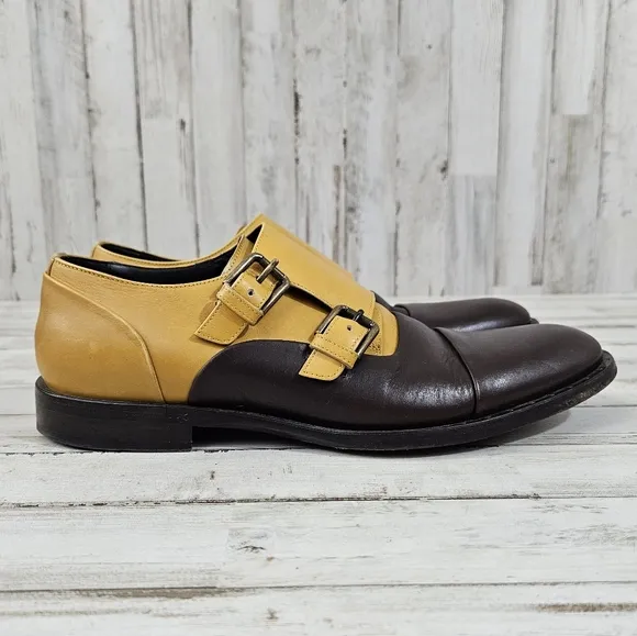 Dolce &amp; Gabanna Leather Monk Strap Shoes
