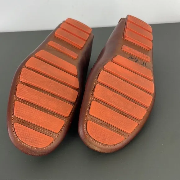 DONALD J Pliner Derrik Leather Driving Slip On Loafers Sz 8