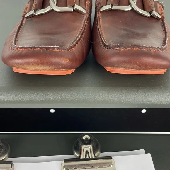 DONALD J Pliner Derrik Leather Driving Slip On Loafers Sz 8