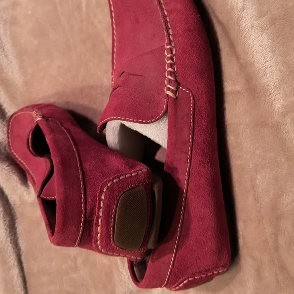 Donald J. Pliner Red Suede Loafers Men's