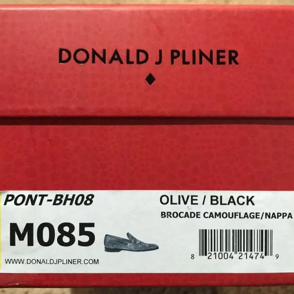 Donald J.Pliner Camo Pont Olive SlipOn Loafers 8.5