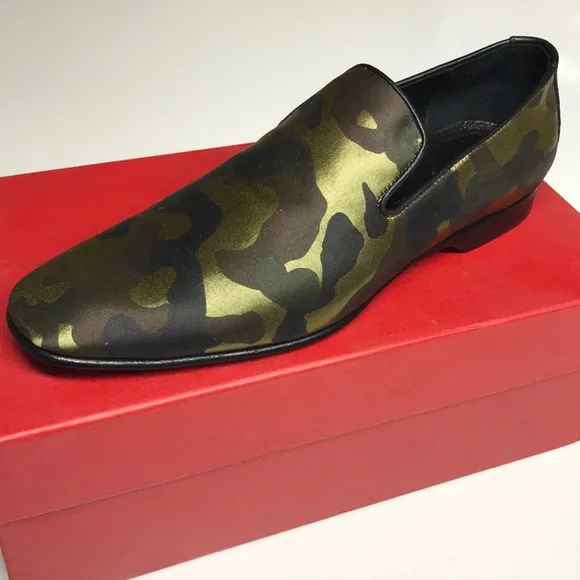 Donald J.Pliner Camo Pont Olive SlipOn Loafers 8.5