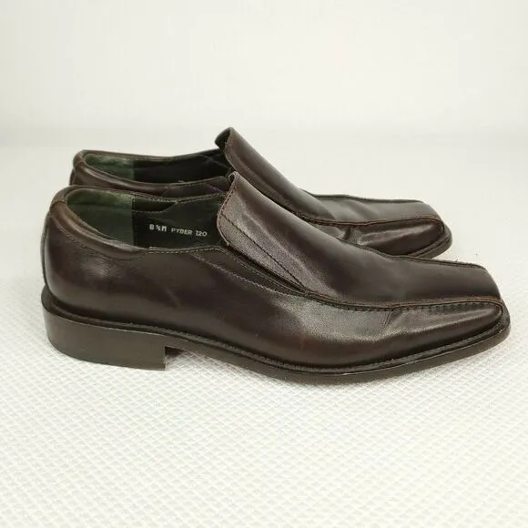 Donald J Pliner Brown Leather Loafers Shoes