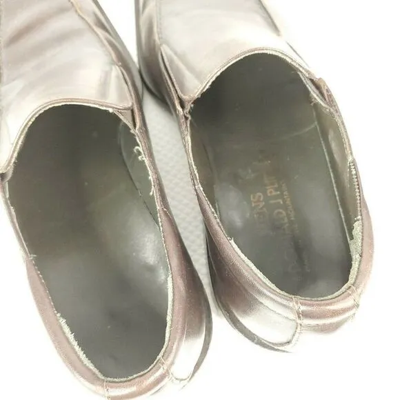 Donald J Pliner Brown Leather Loafers Shoes