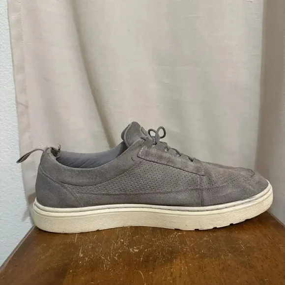 Dr. Doc Martens Reuban Mid Bone Suede Perforated Sneaker Shoe Mens 13 Sneaker