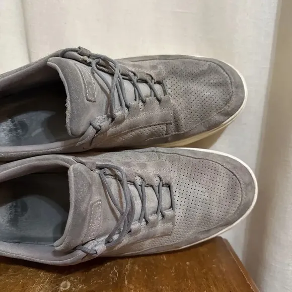 Dr. Doc Martens Reuban Mid Bone Suede Perforated Sneaker Shoe Mens 13 Sneaker
