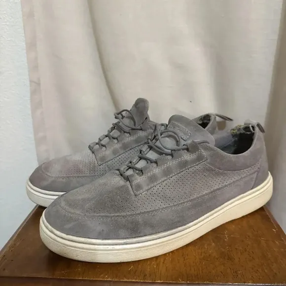 Dr. Doc Martens Reuban Mid Bone Suede Perforated Sneaker Shoe Mens 13 Sneaker