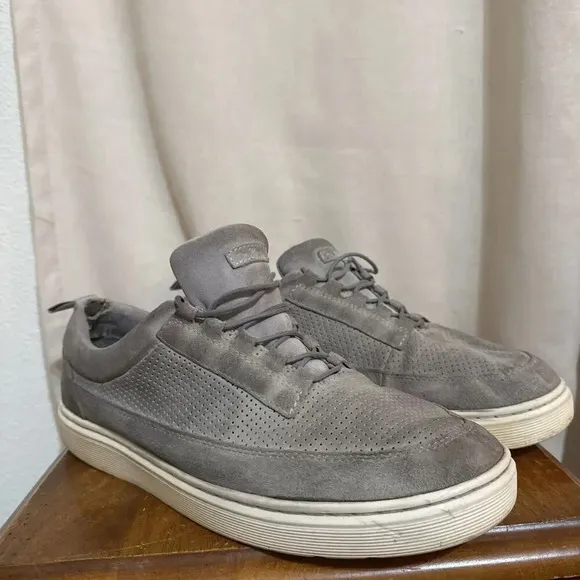 Dr. Doc Martens Reuban Mid Bone Suede Perforated Sneaker Shoe Mens 13 Sneaker