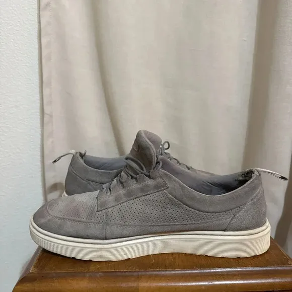 Dr. Doc Martens Reuban Mid Bone Suede Perforated Sneaker Shoe Mens 13 Sneaker