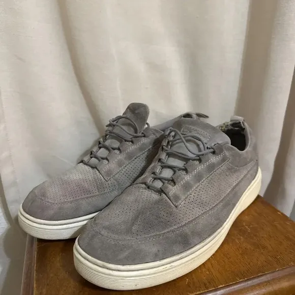 Dr. Doc Martens Reuban Mid Bone Suede Perforated Sneaker Shoe Mens 13 Sneaker