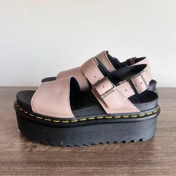 Dr. Marten Voss Quad Women's Leather Strap Sandal Size 9 #242628