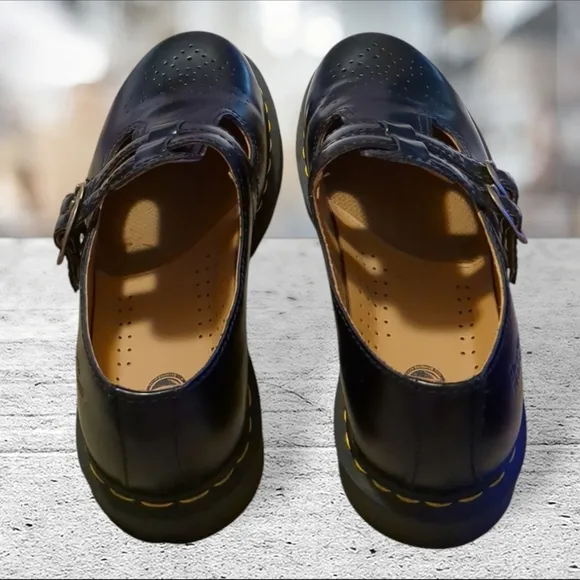 Dr Martens 8065 Mary Janes T Strap 2 Buckles Size 9L
