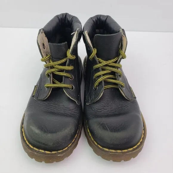 Dr Martens Boys Size 13 Black Leather Made In England Casual Hi Boot Shoes
