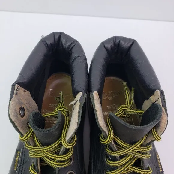 Dr Martens Boys Size 13 Black Leather Made In England Casual Hi Boot Shoes