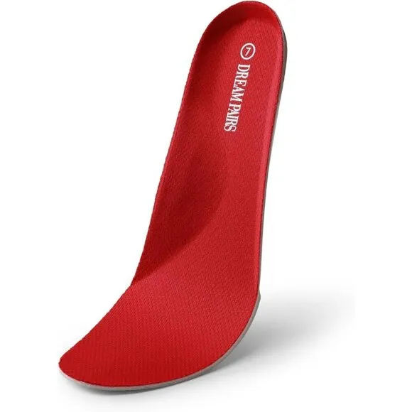 Dream Pairs Flat Shoes Women Red Knit Arch Support Casual Work Comfortable Shoes