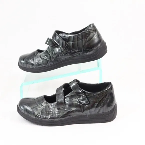 Drew Mary Jane Shoes Women Comfort Flat sz 9.5 wide Orchid Walking Loafer