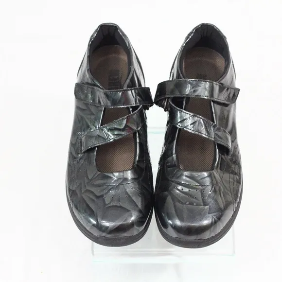 Drew Mary Jane Shoes Women Comfort Flat sz 9.5 wide Orchid Walking Loafer